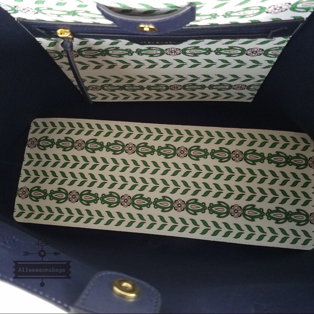 NWT Tory Burch Kerrington Square Tote Garden Bag - Picture 5 of 8